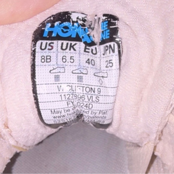 Hoka One One Clifton 9 Vanilla Astral Beige Orange Mesh Lace Up Women’s shoes - Picture 4 of 4